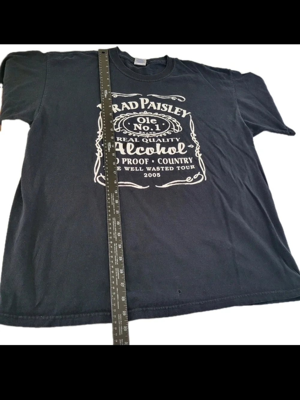 Brad Paisley 2005 Time Well Wasted Tour Graphic Print T-shirt XL Country Music